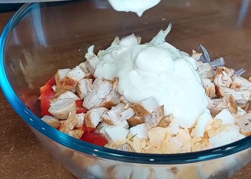 Вкусный салат без майонеза из цветной капусты. Дочь попросила готовить на все праздники