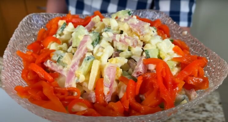 Incredibly fast salad in 15 minutes. Recipe – decoration for New Year’s table