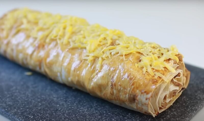 Ленивый рецепт. Мясной рулет с сыром из лаваша - ну, очень вкусный