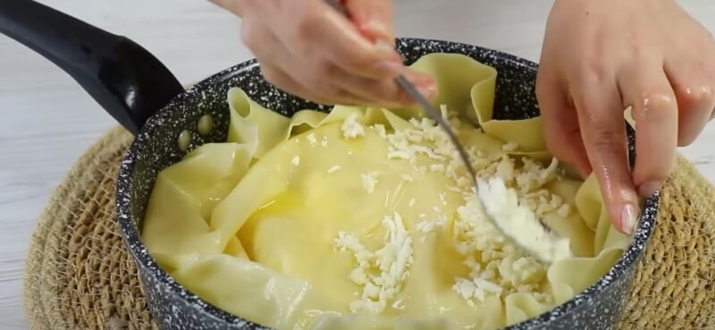 Настоящая Ачма на сковороде. Вкуснее, чем из духовки: очень аппетитный рецепт