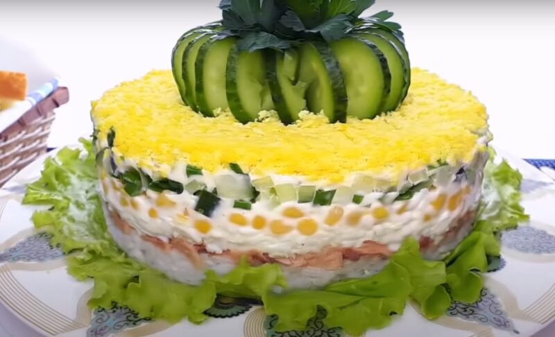 Самый красивый Новогодний салат «Диана». Удивляет своим замечательным вкусом