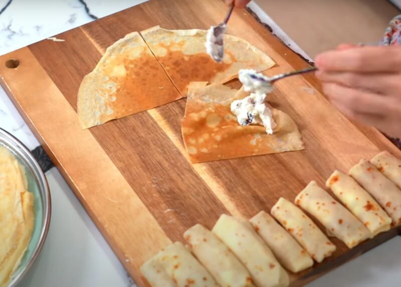 Самые вкусные блинчики  на Масленицу. Налистники с творогом: нежные блинчики с вкусной начинкой
