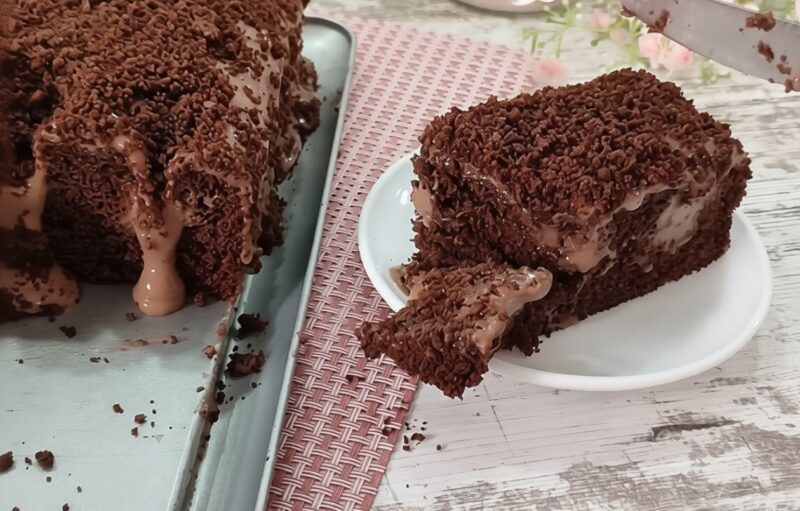Шоколадный торт "Вулкан". Самый нежный, быстрый и бюджетный рецепт!
