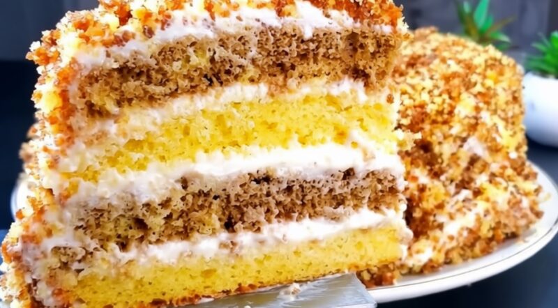 Главный десерт для ленивых: готовим торт "3 стакана" на кефире без весов и лишних движений!